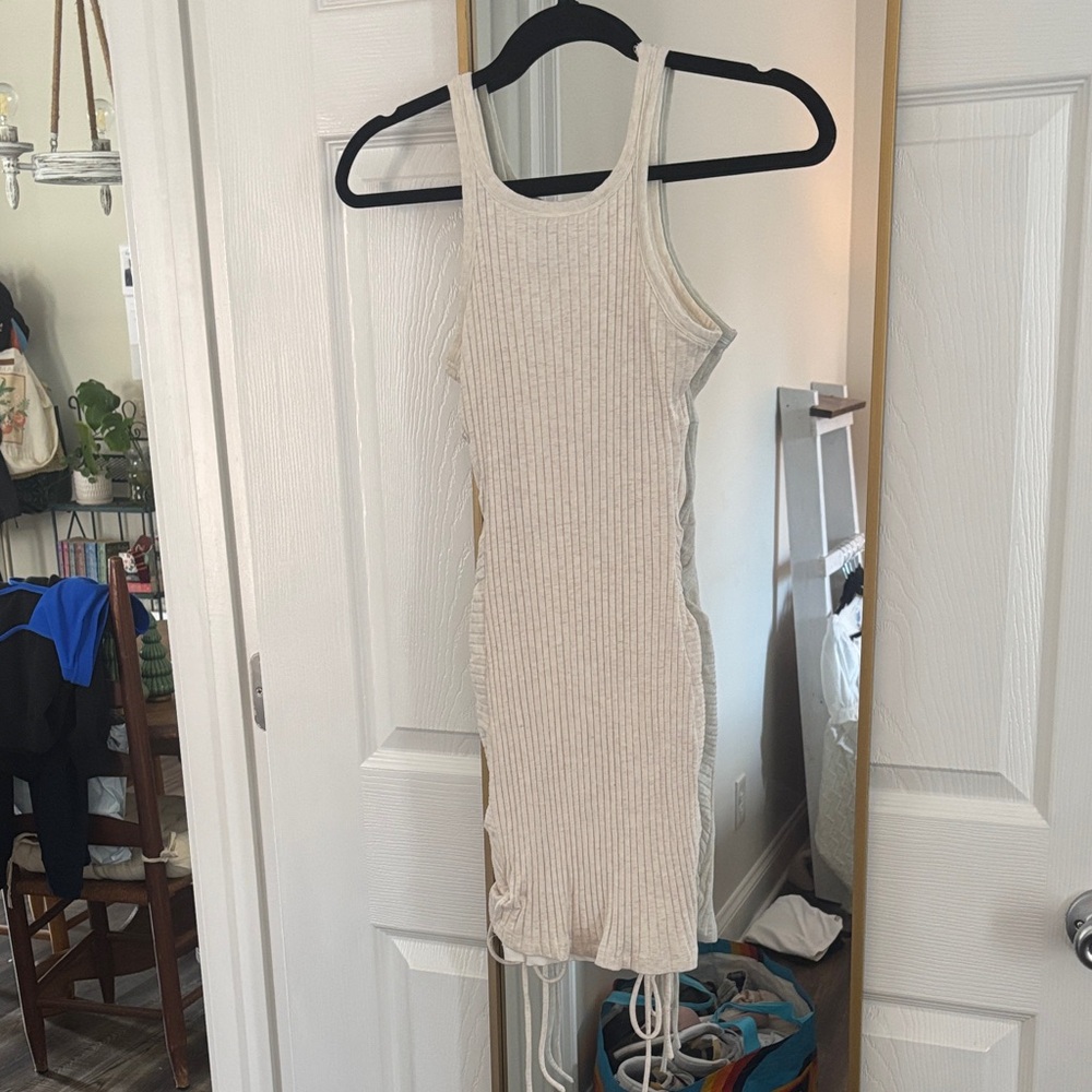 Princess Polly Cream Ruched Mini Dress - Picture 3 of 4